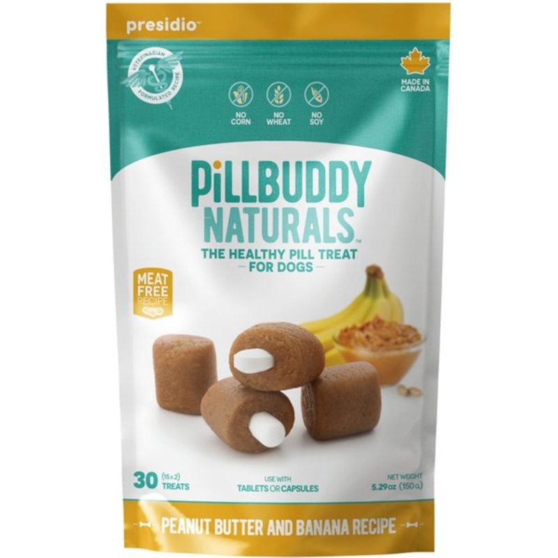 Complete Natural Nutrition Pill Buddy Naturals Peanut Butter & Banana Soft & Chewy Dog Treats