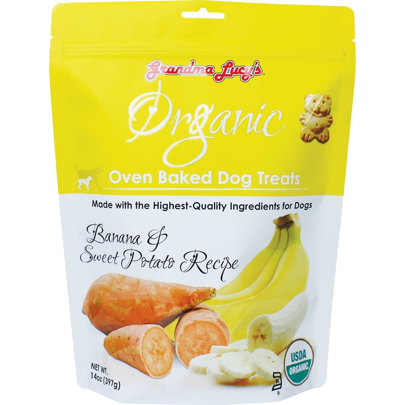 Grandma Lucy's Organic Oven Baked Banana and Sweet Potato Flavor Dog Treats