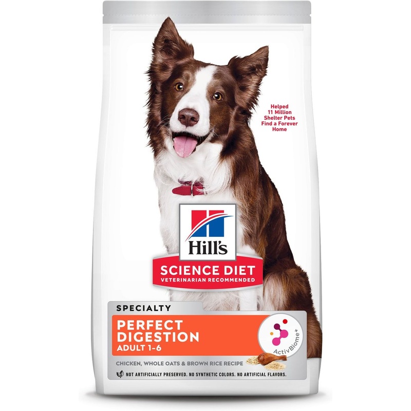 Hill's Science Diet Adult Perfect Digestion Chicken, Brown Rice, & Whole Oats Recipe Dry Dog Food