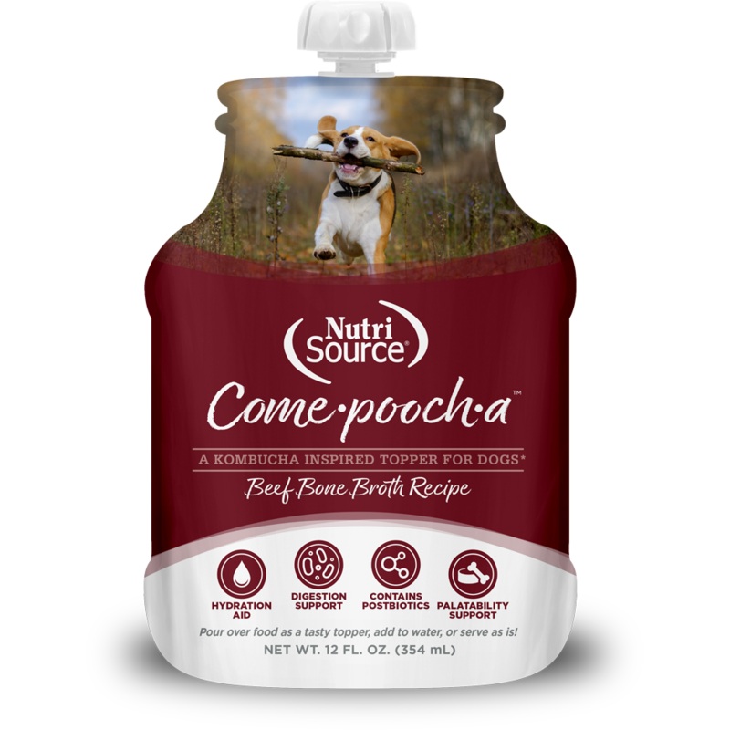 NutriSource Come-Pooch-a Beef Bone Broth for Dogs