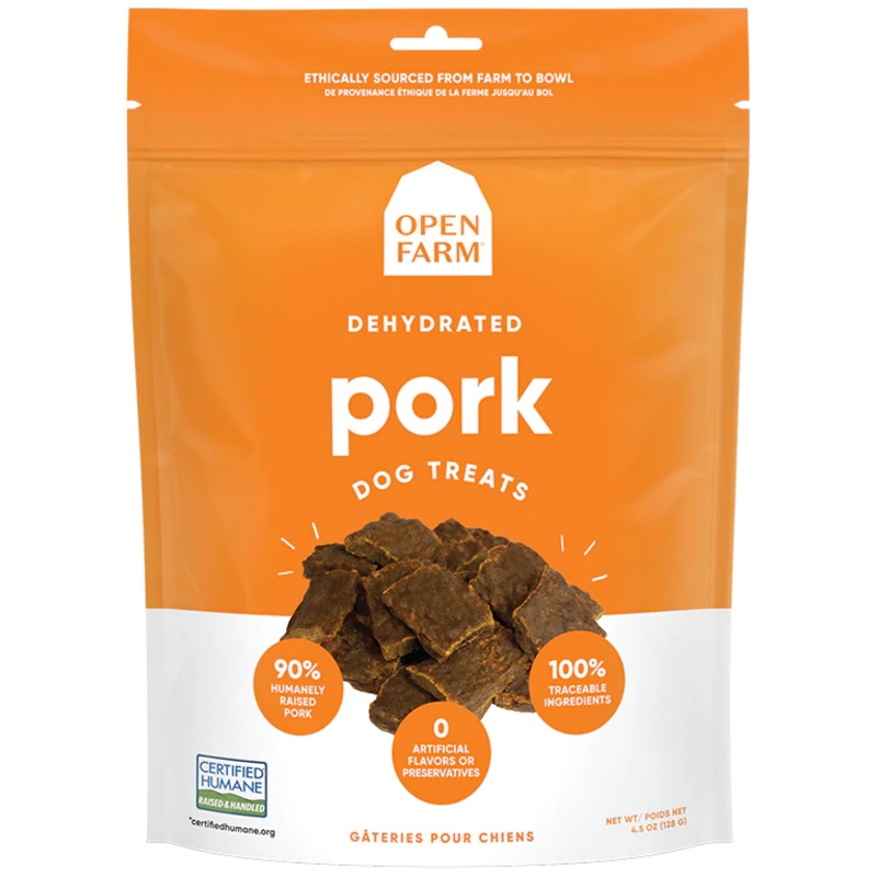 Open Farm Dehydrated Grain Free Pork Dog Treats