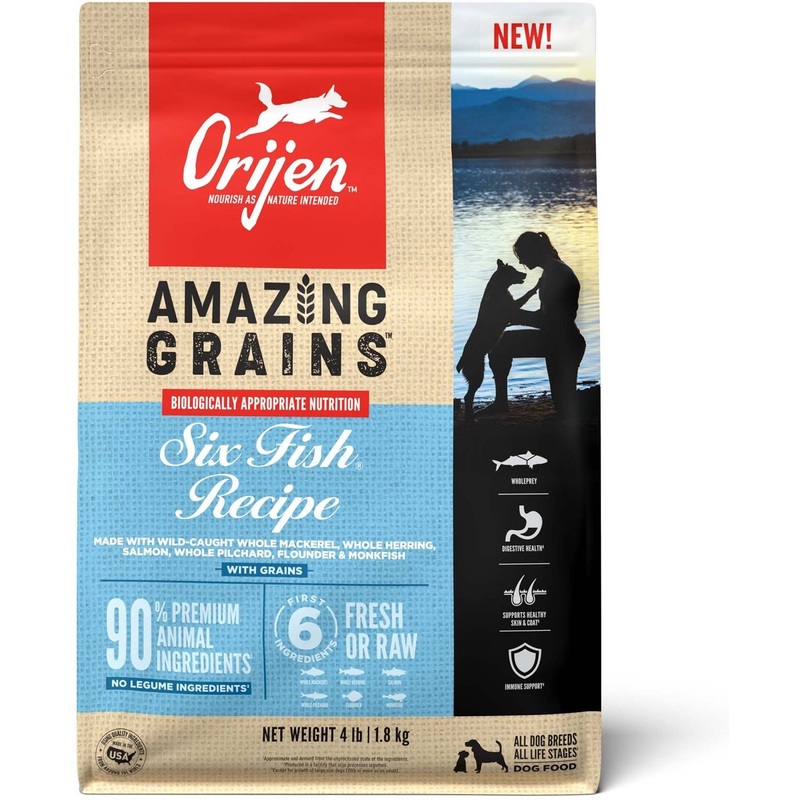 Orijen Amazing Grains Six Fish Dry Dog Food