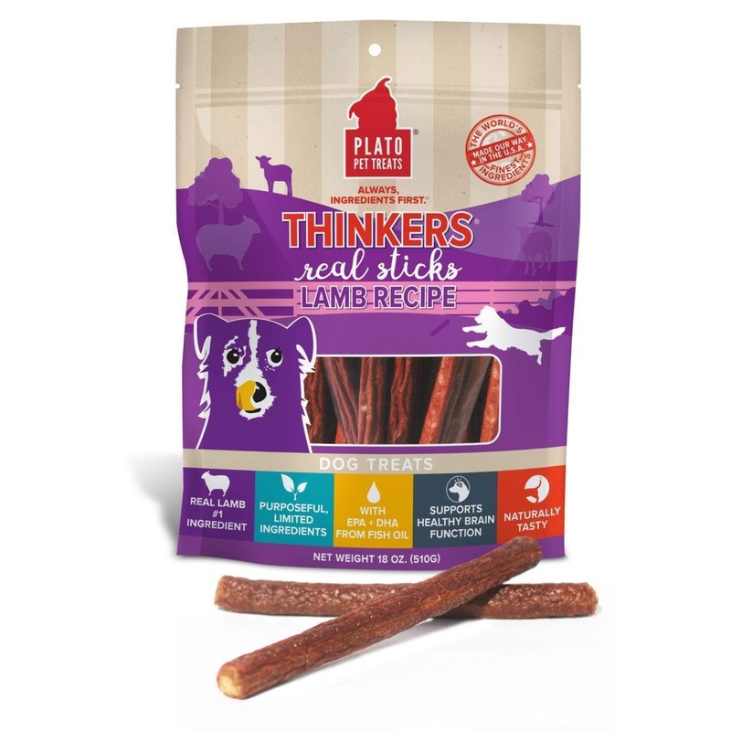 Plato Thinkers Lamb Meat Stick Dog Treats