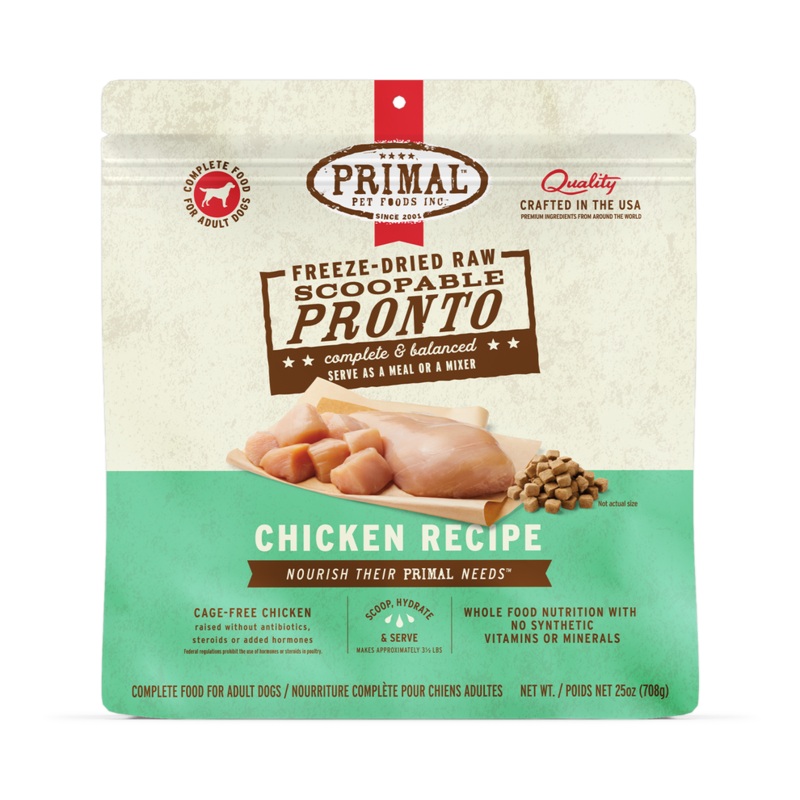 Primal Pronto Chicken Recipe Freeze-Dried Raw Dog Food