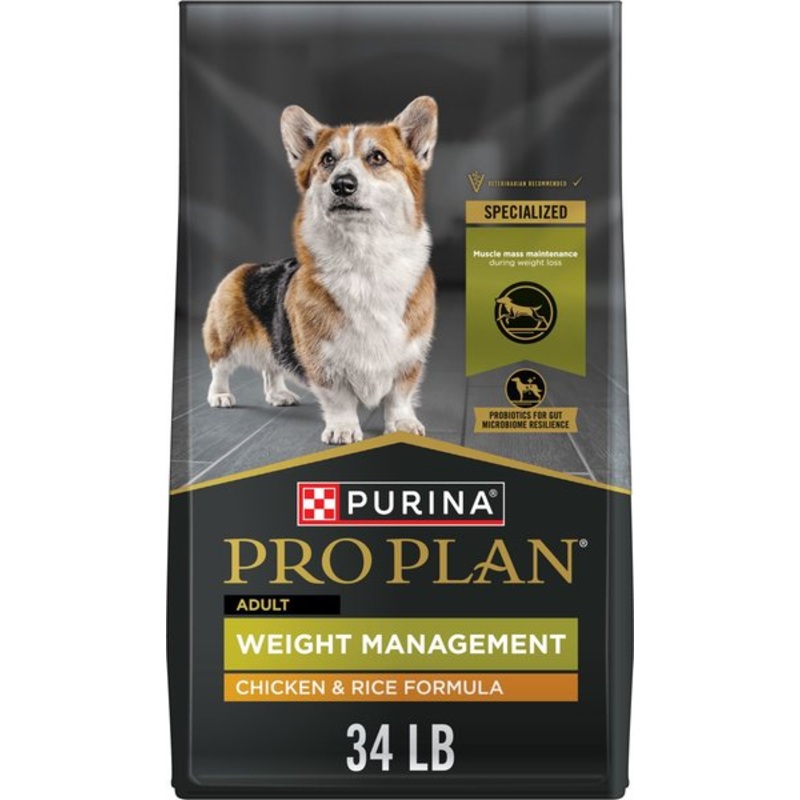 Purina Pro Plan Adult Weight Management Chicken & Rice Formula Dry Dog Food