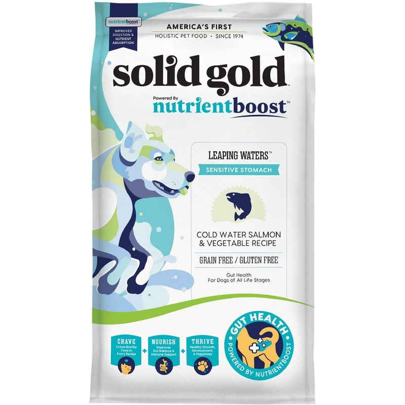 Solid Gold Nutrientboost Leaping Waters Adult Cold Water Salmon and Vegetable Recipe Dry Dog Food