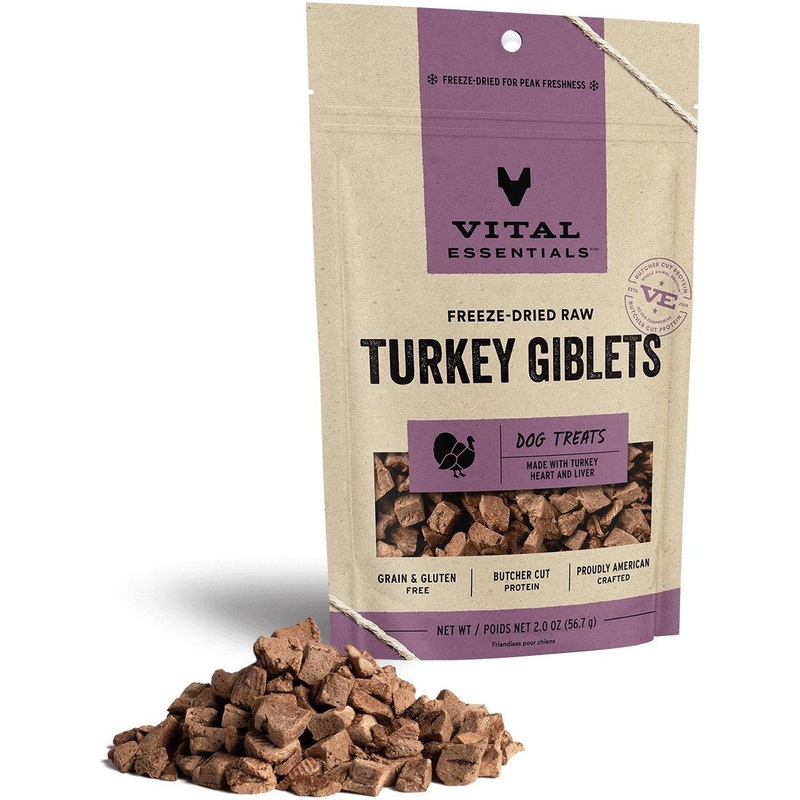 Vital Essentials Freeze-Dried Turkey Giblets Dog Treats