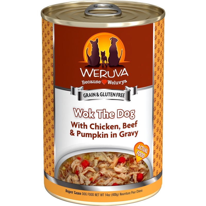 Weruva Wok The Dog with Chicken, Beef & Pumpkin in Gravy Canned Dog Food