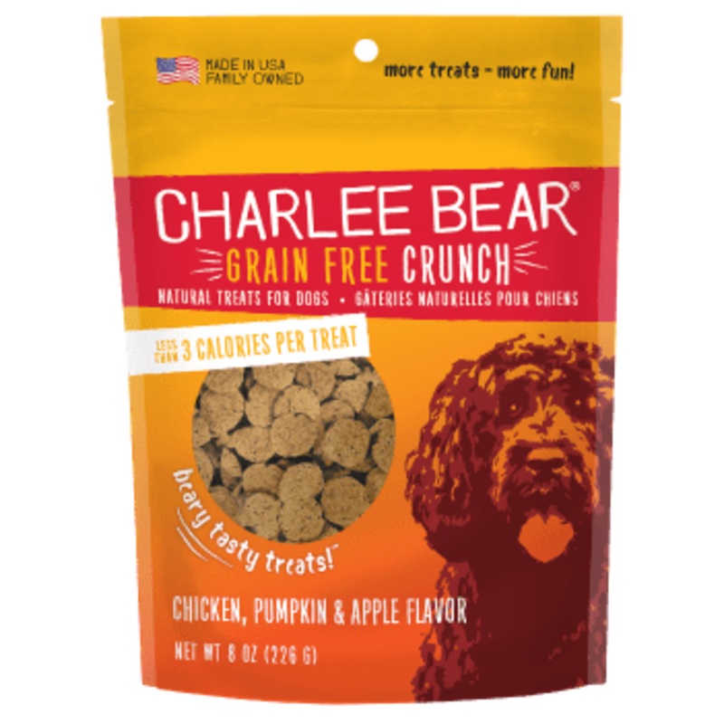 Charlee Bear Bear Crunch Grain Free Chicken Pumpkin & Apple Treats