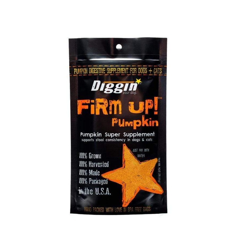 Diggin Your Dog Firm Up Pumpkin Digestive Supplement for Dogs