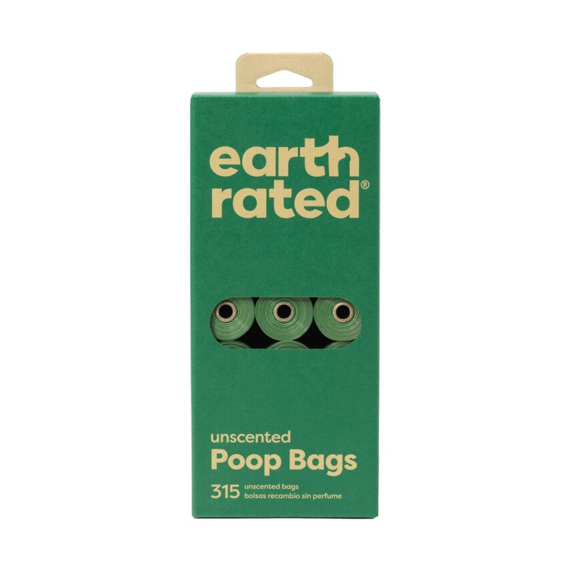 Earth Rated 315 Bags on 21 Refill Rolls, Unscented