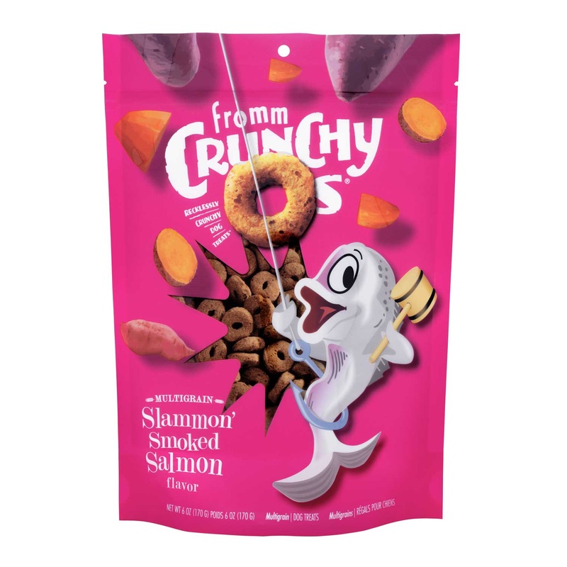 Fromm Multigrain Crunchy O's Slammon' Smoked Salmon Flavor Treats