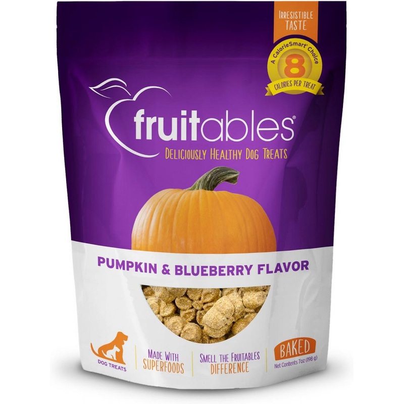 Fruitables Pumpkin & Blueberry Flavor Crunchy Dog Treats