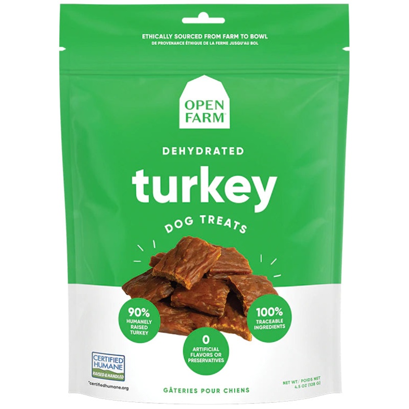 Open Farm Dehydrated Grain Free Turkey Dog Treats