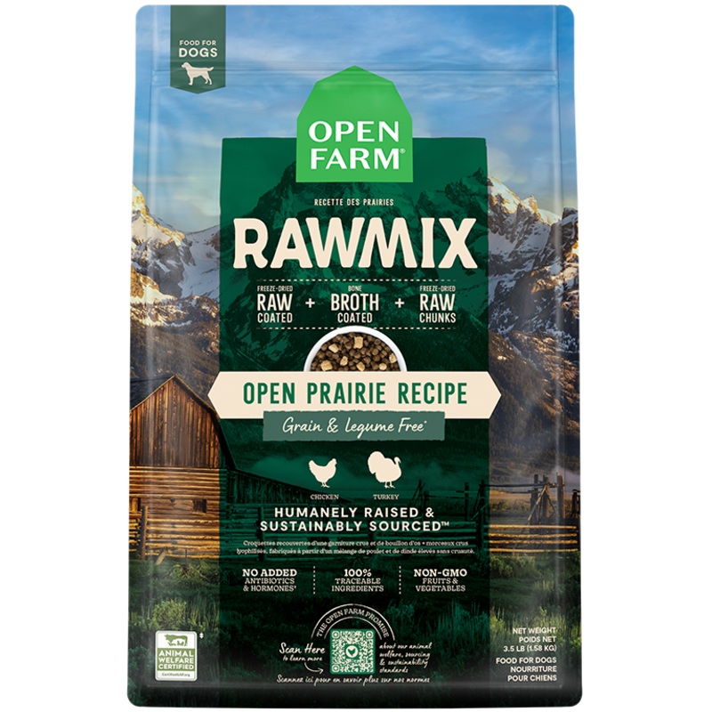 Open Farm Grain-Free RawMix Open Prairie Recipe Dog Food