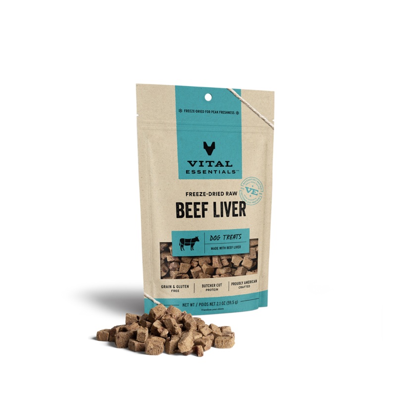 Vital Essentials Freeze-Dried Beef Liver Dog Treats