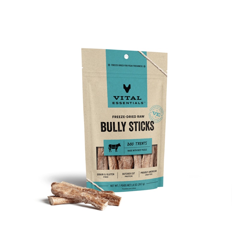 Vital Essentials Freeze-Dried Bully Sticks Dog Treats