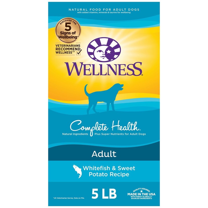 Wellness Complete Health Natural Adult Whitefish and Sweet Potato Recipe Dry Dog Food