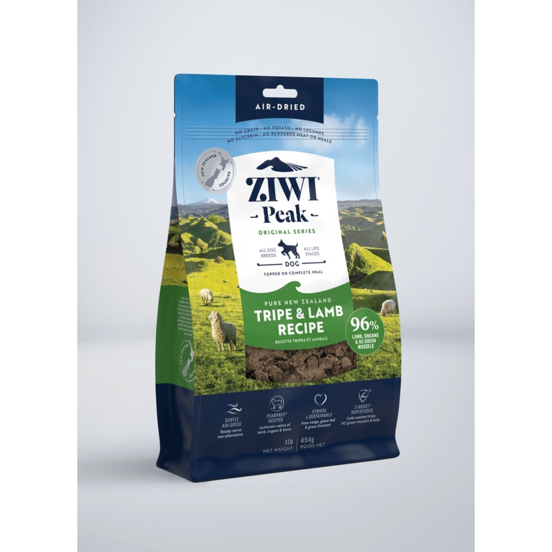 ZIWI Peak Grain Free Air-Dried New Zealand Tripe and Lamb Dry Dog Food
