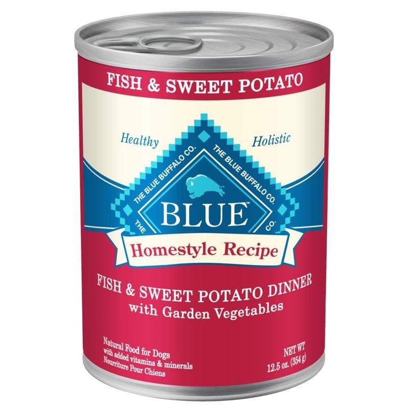 Blue Buffalo Homestyle Recipe Fish & Sweet Potato Dinner with Garden Vegetables Canned Dog Food