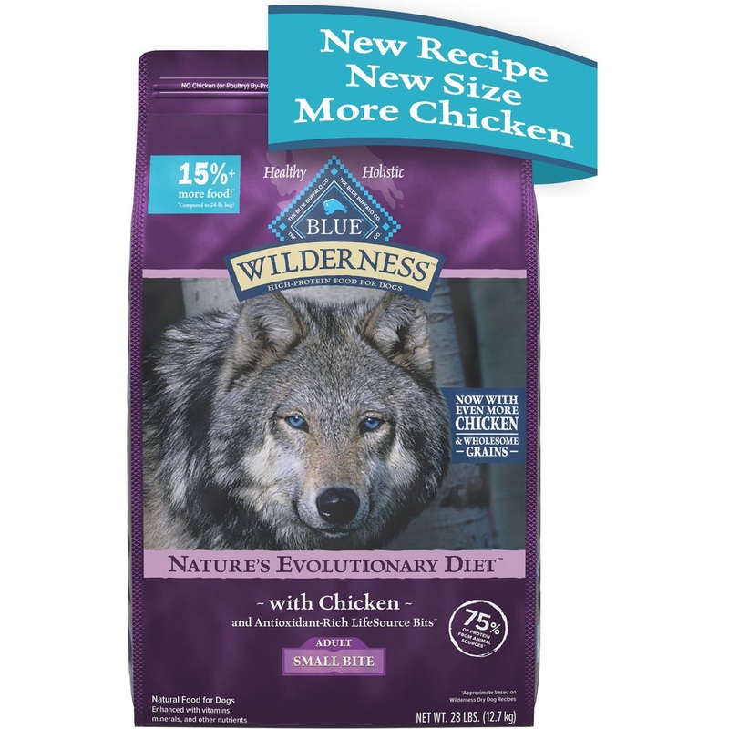 Blue Buffalo Wilderness Wholesome Grains Chicken Small Bite Recipe Adult Dry Dog Food