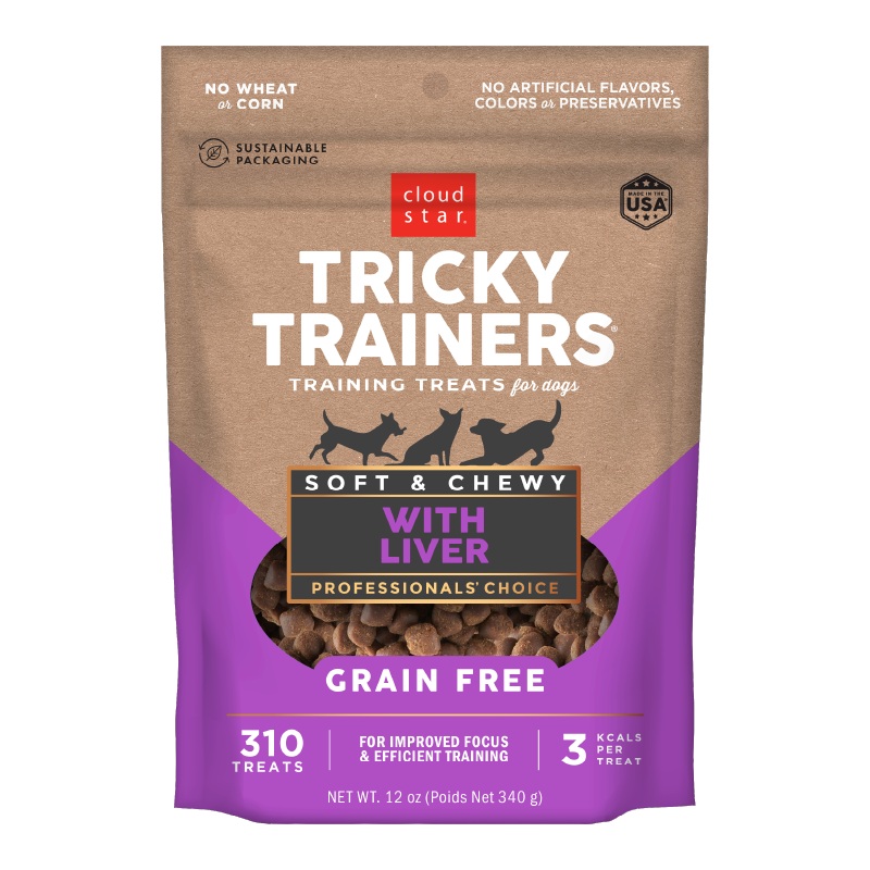 Cloud Star Tricky Trainers Grain Free Soft & Chewy with Liver Dog Treats