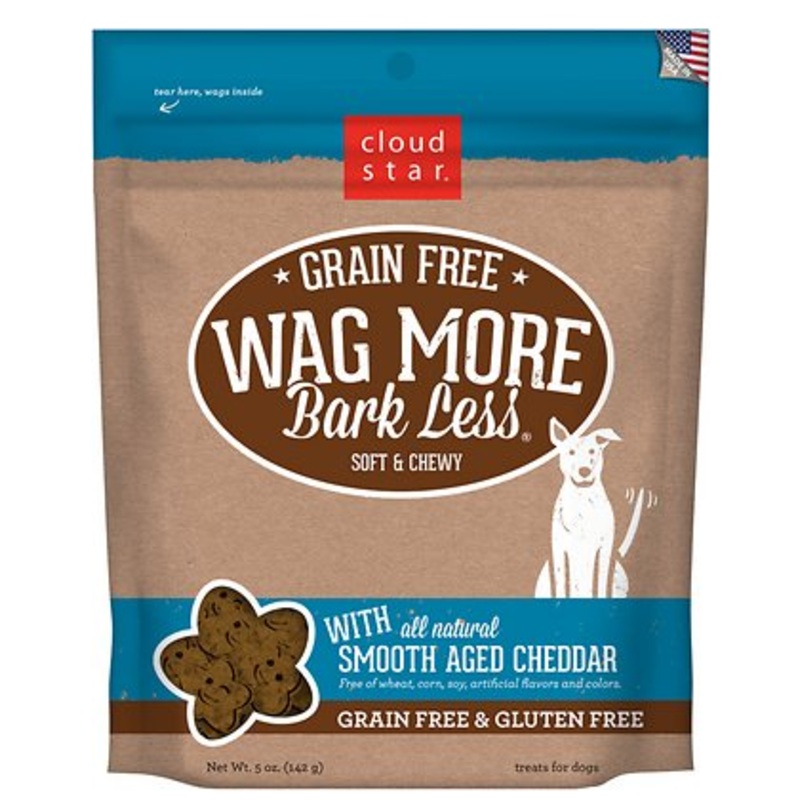Cloud Star Wag More Bark Less Grain-Free Soft & Chewy Cheddar Treats