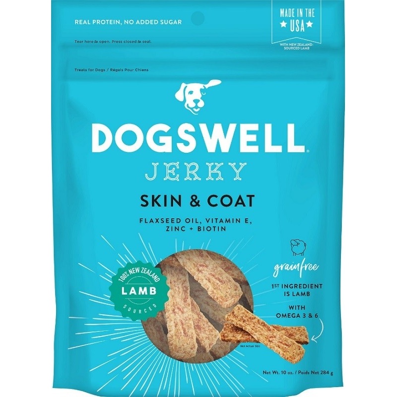 Dogswell Skin & Coat Lamb Jerky Dog Treats