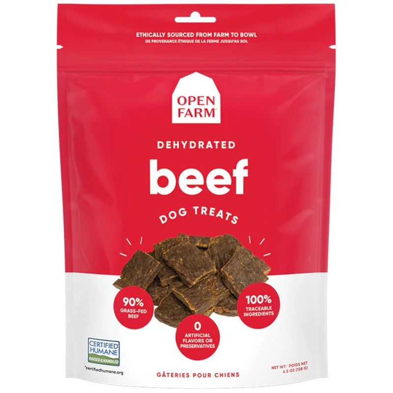 Open Farm Dehydrated Grain Free Beef Dog Treats