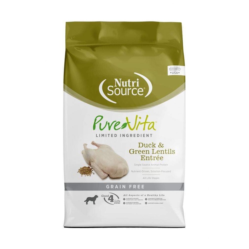 PureVita Grain Free Duck & Green Lentils Recipe Dry Dog Food
