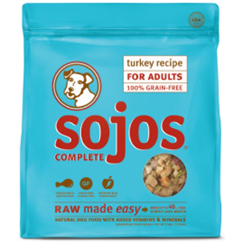 Sojos Complete Turkey Recipe Adult Grain-Free Freeze-Dried Raw Dog Food