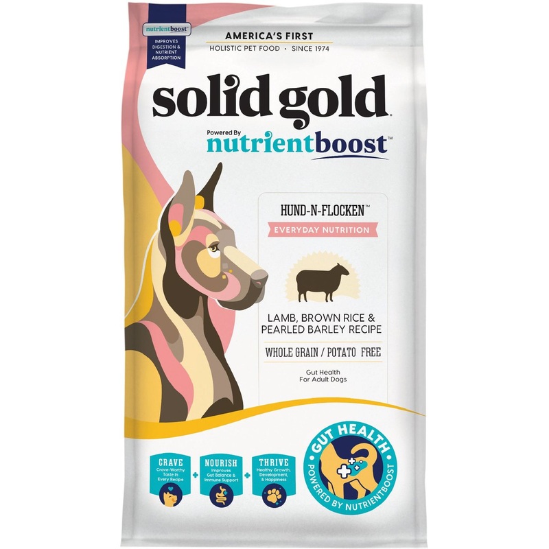 Solid Gold NutrientBoost Hund-N-Flocken Lamb Recipe Dry Dog Food
