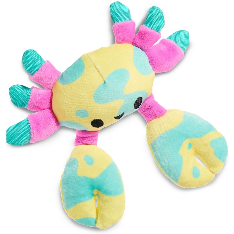 BARK Moe The Mosaic Crab Plush Dog Toy