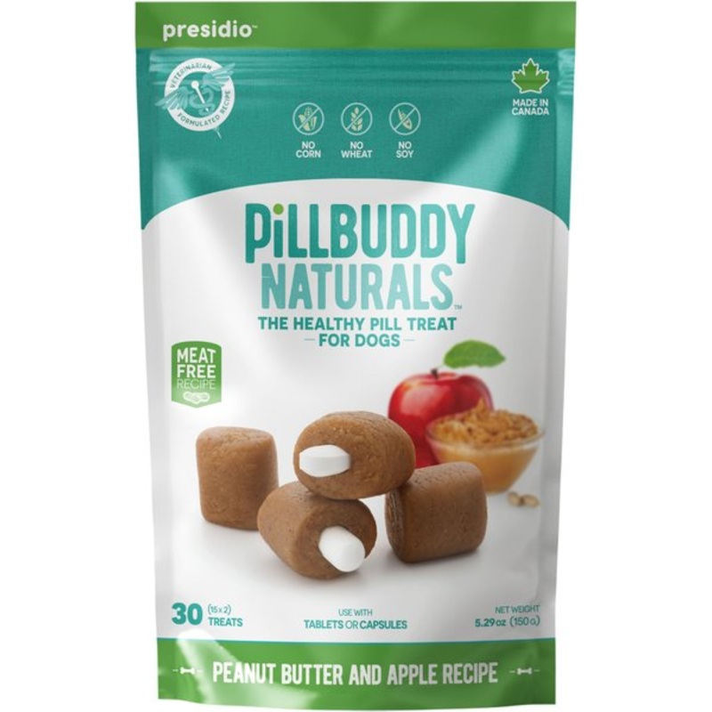 Complete Natural Nutrition Pill Buddy Naturals Peanut Butter & Apple Soft & Chewy Dog Treats