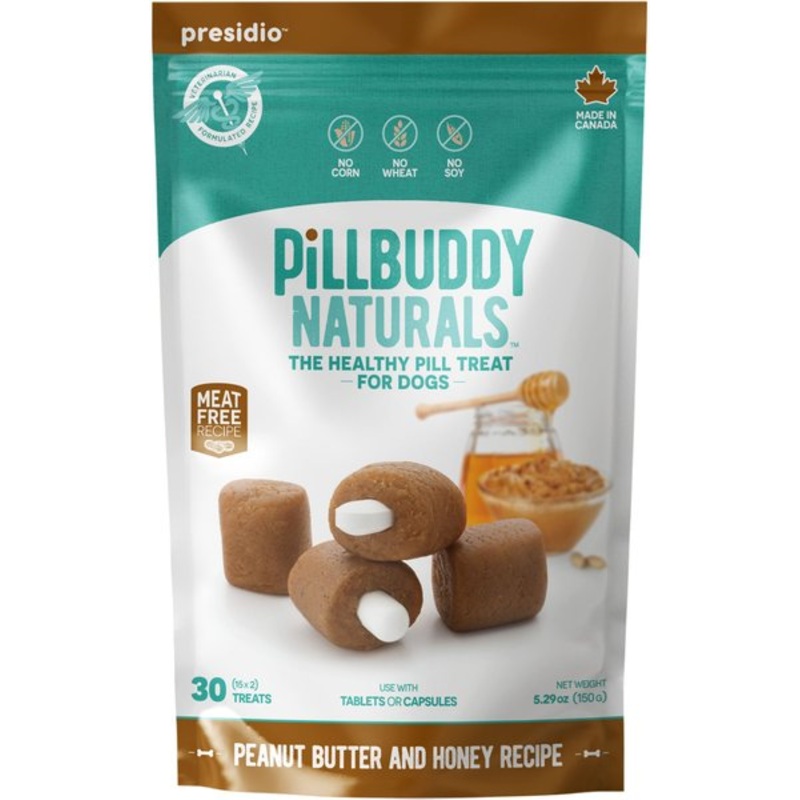 Complete Natural Nutrition Pill Buddy Naturals Peanut Butter & Honey Soft & Chewy Dog Treats