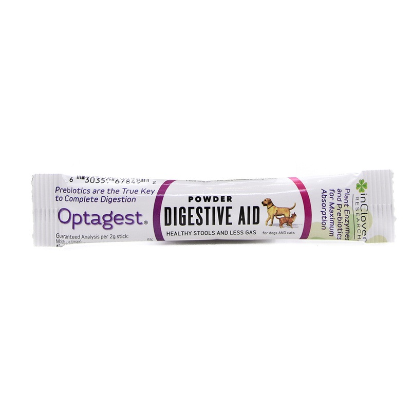InClover Optagest Plant Based Prebiotics & Digestive Enzymes Travel Sticks for Dogs & Cats
