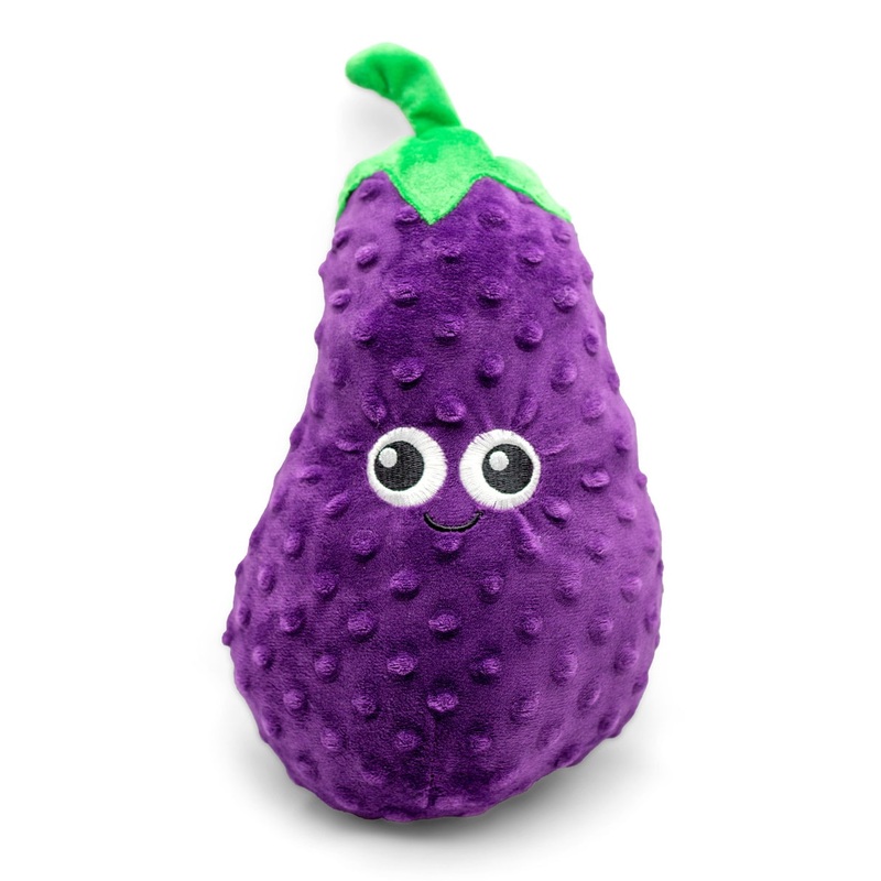 ThoozyPet Eggplant Plush Dog Toy