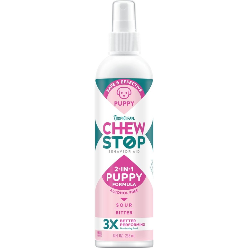 TropiClean Chew Stop Behavior Aid Puppy Deterrent Spray
