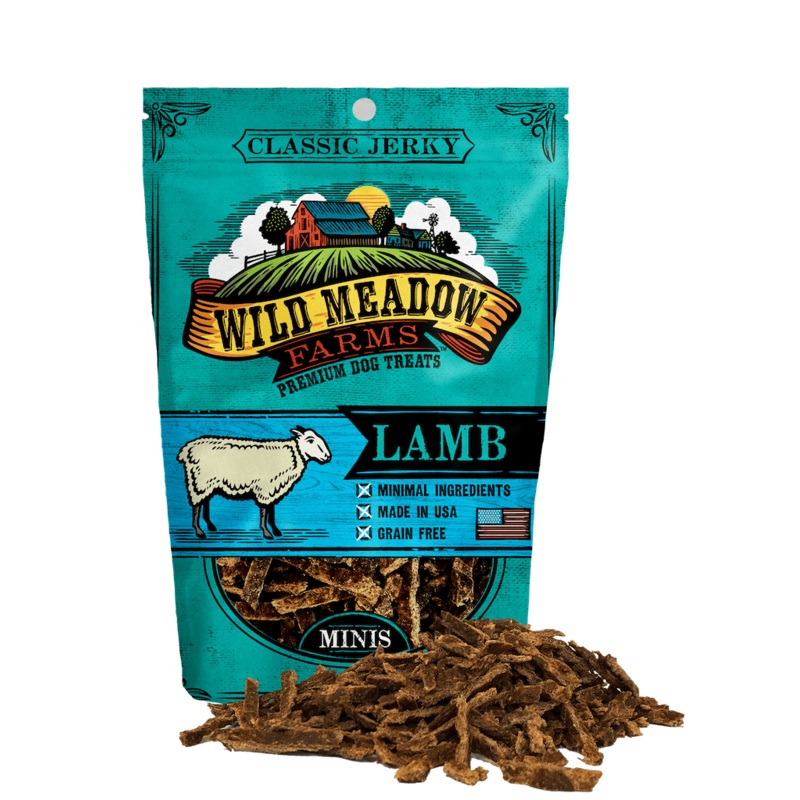 Wild Meadow Farms Classic Lamb Jerky Minis Treats for Dogs