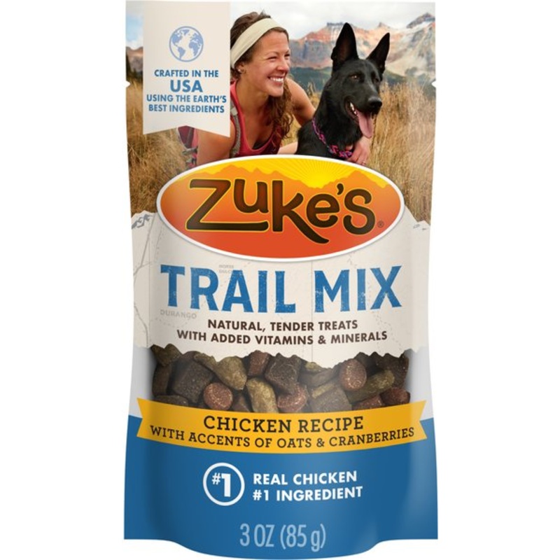 Zuke's Trail Mix Natural Chicken Recipe Soft & Chewy Dog Treats