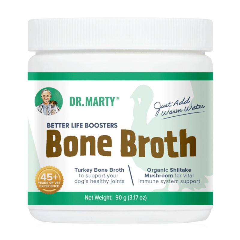 DR. MARTY Better Life Boosters Bone Broth Powder Health Supplement for Dogs