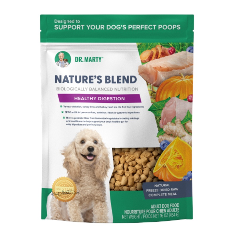 DR. MARTY Natures Blend Healthy Digestion Freeze Dried Raw Dog Food