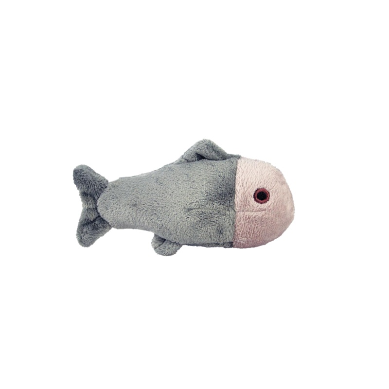Fluff & Tuff Guppy Fish Squeakerless Plush Dog Toy