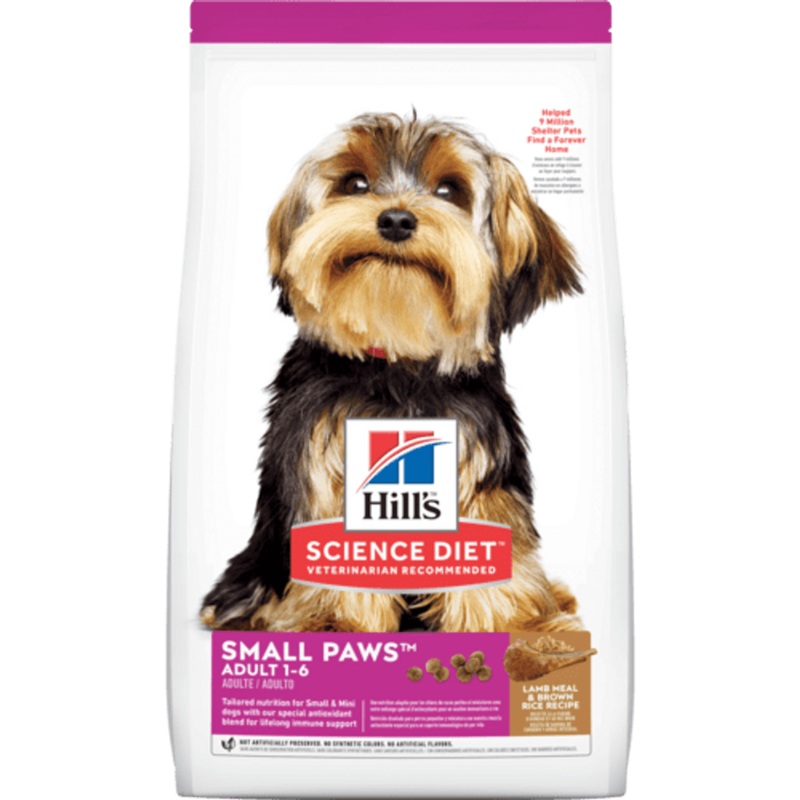 Hill's Science Diet Adult Small Paws Lamb Meal & Brown Rice Recipe  Dry Dog Food