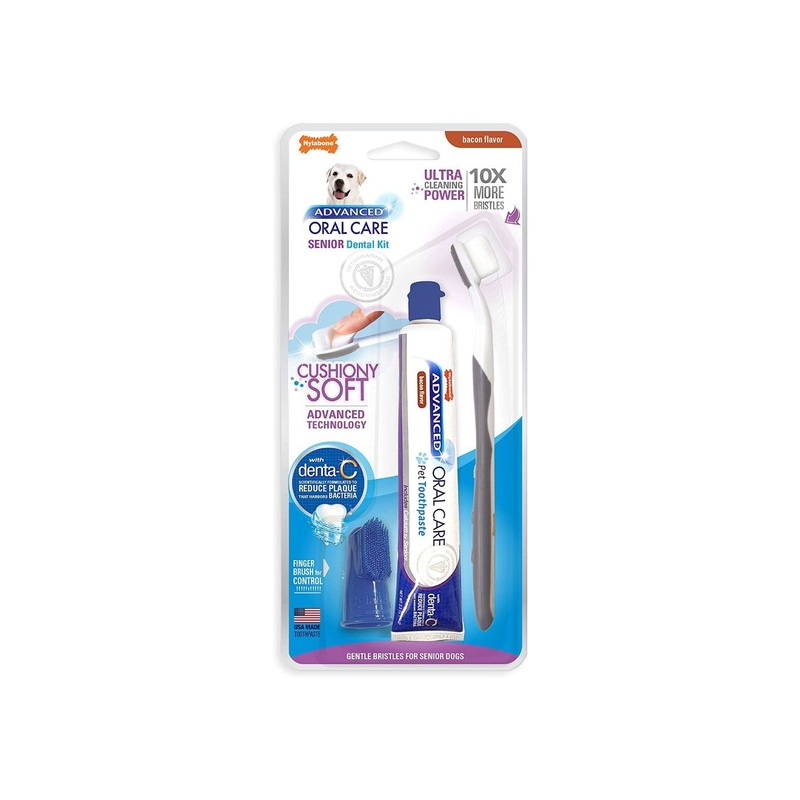 Nylabone Advanced Oral Care Senior Dog Dental Kit