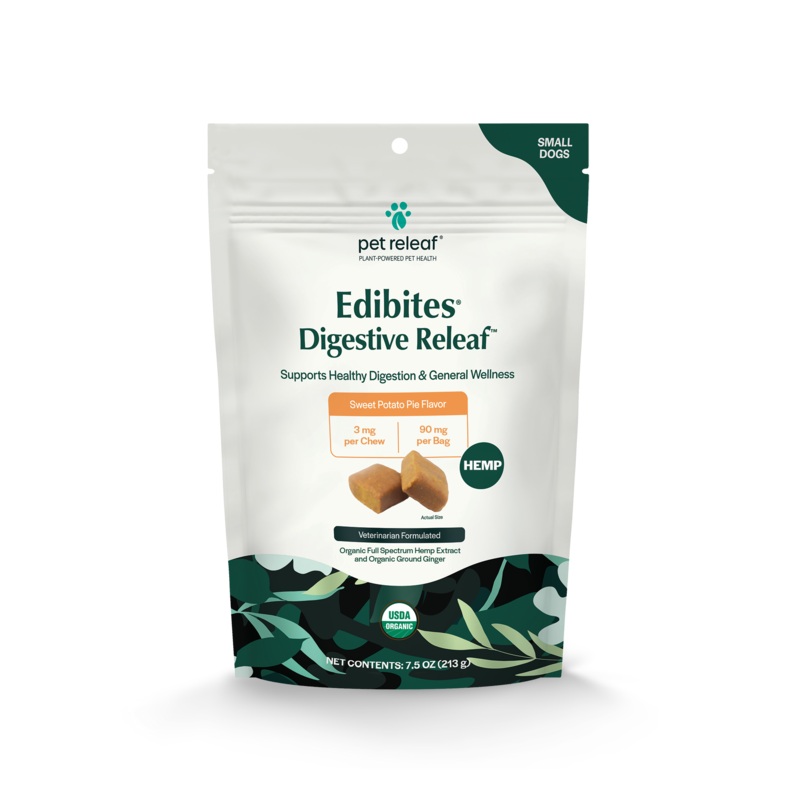 Pet Releaf Digestive Releaf Edibites Sweet Potato Pie Flavor for Small Dogs