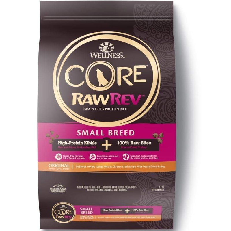 Wellness CORE RawRev Natural Small Breed Grain Free Original Turkey & Chicken with Freeze Dried Turkey Dry Dog Food