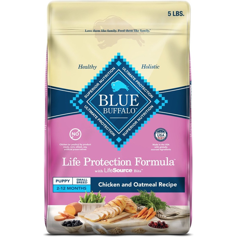 Blue Buffalo Life Protection Natural Chicken & Oatmeal Recipe Small Breed Puppy Dry Dog Food