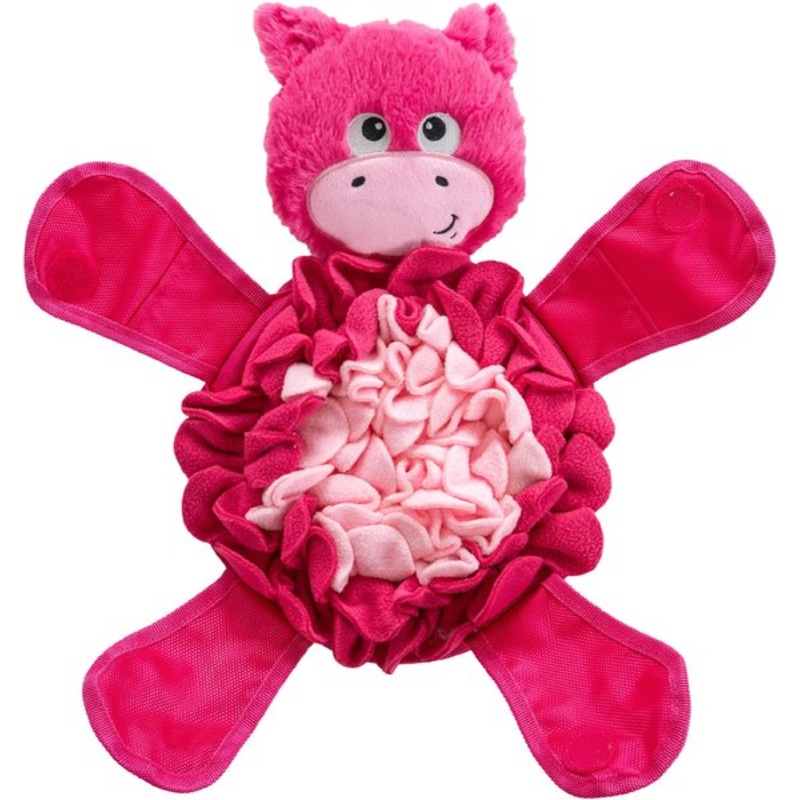 Outward Hound Snuffle Palz Interactive Plush Pig Puzzle & Snuffle Mat Dog Toy