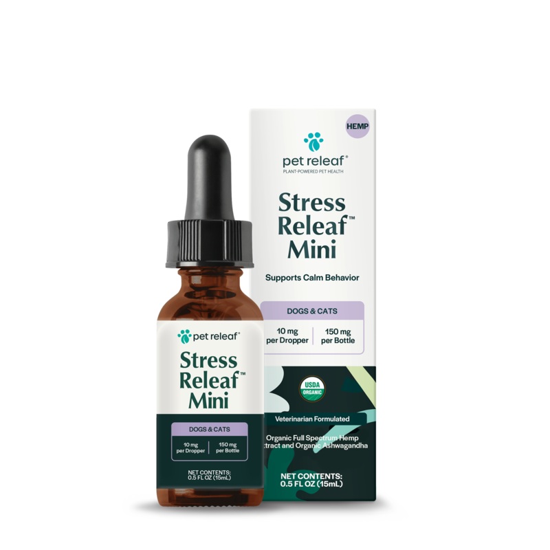 Pet Releaf Stress Releaf Mini Hemp Oil for Dogs and Cats